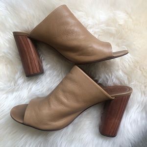Tory Burch Nude Mule Sandals